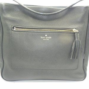 KATE SPADE LARGE BLK TOTE EUC